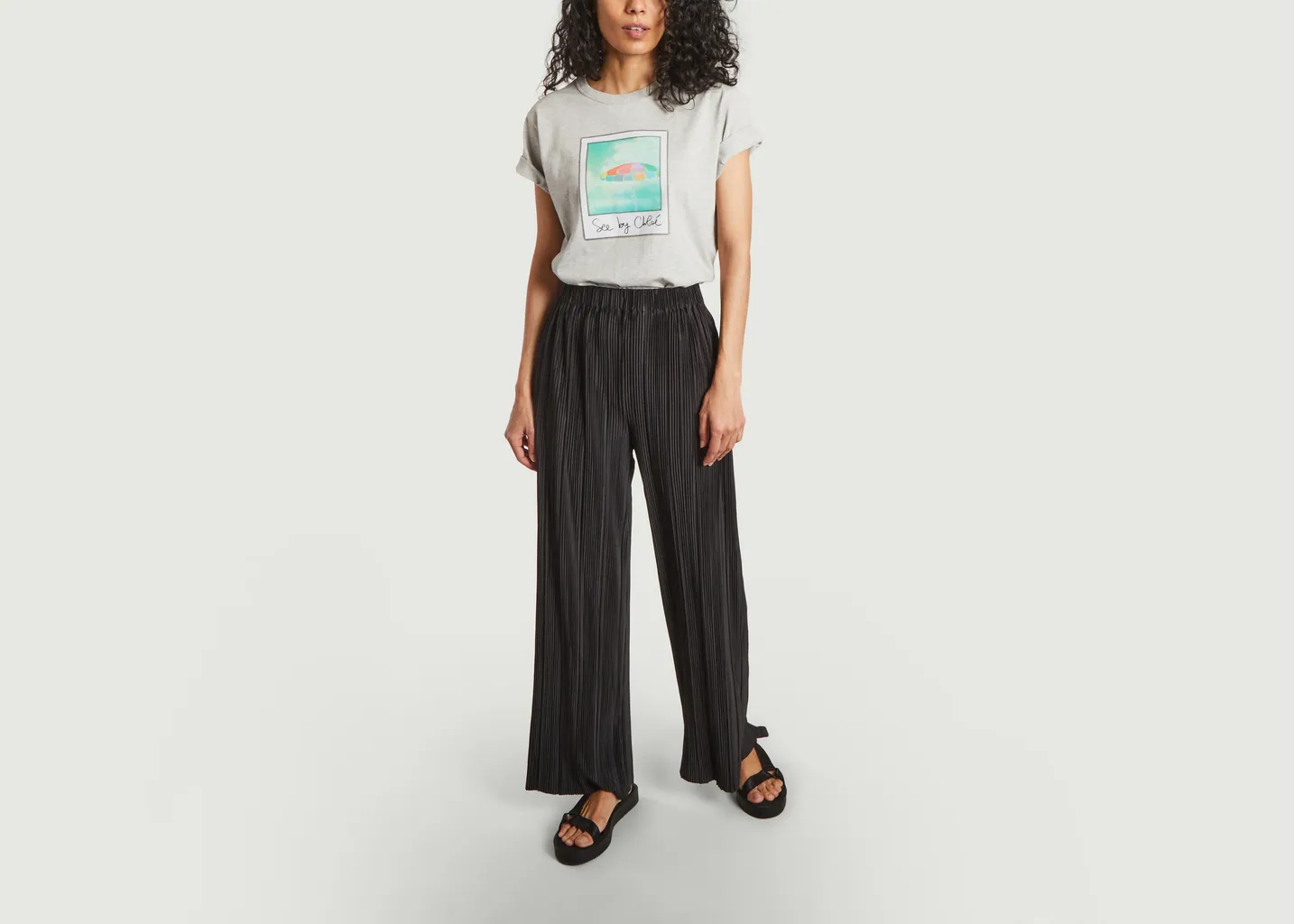 Pantalon plissé ample Uma Samsoe Samsoe