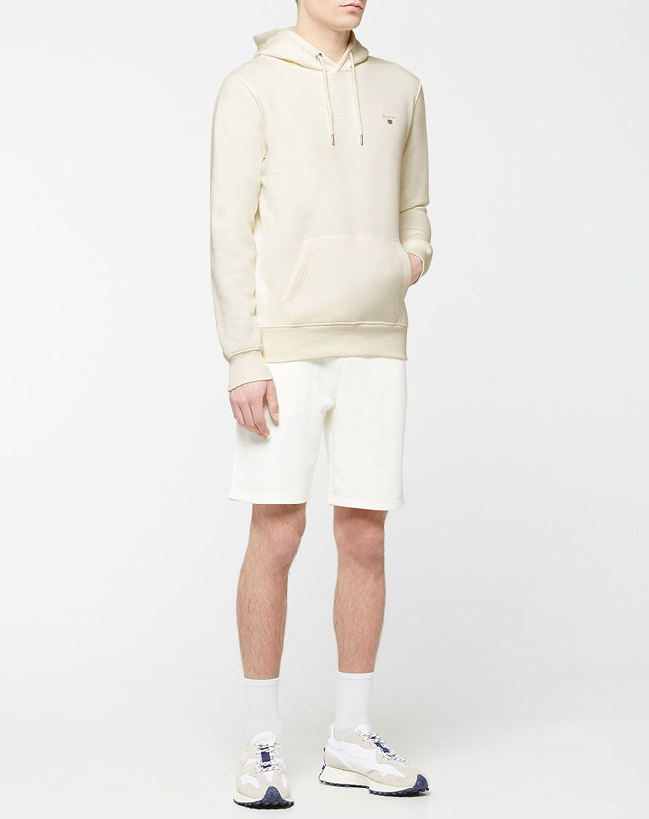 Gant Sweat logo Xs blanc