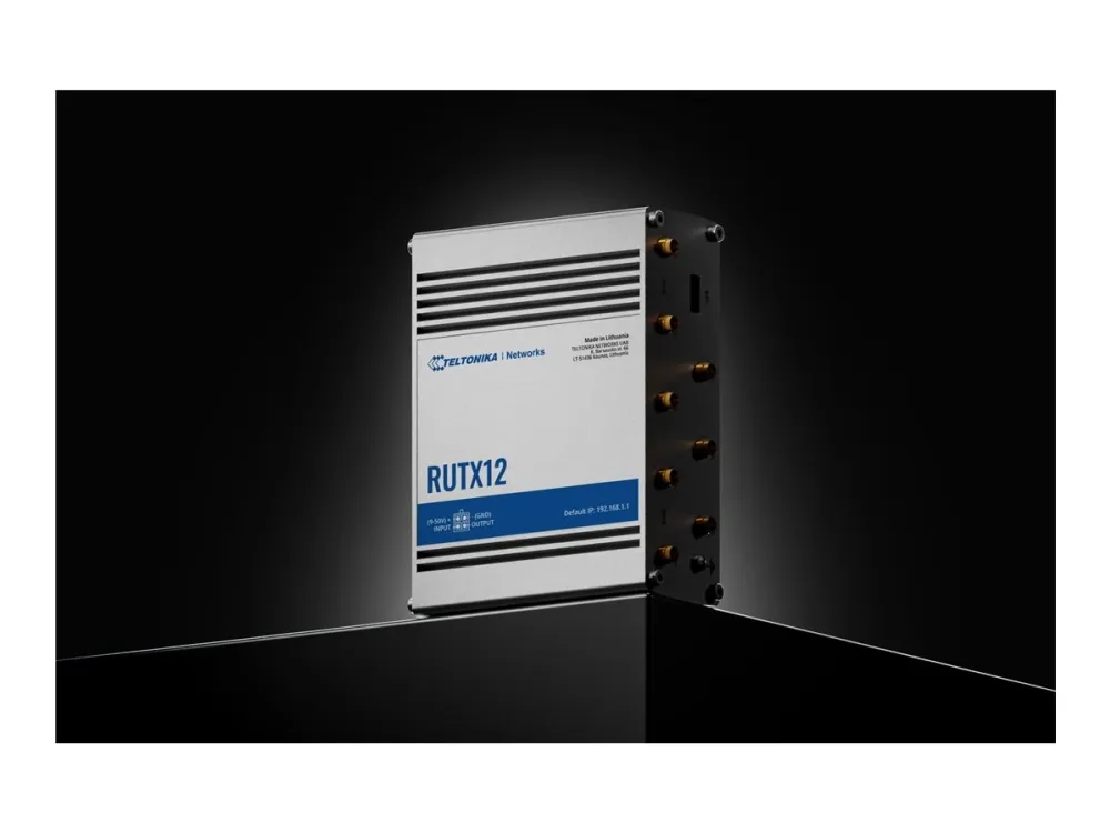 Teltonika RUTX12 - Trådløs router - WWAN 5-port switch - 1GbE, PPP, Modbus - Wi-Fi 5 - Dual Band