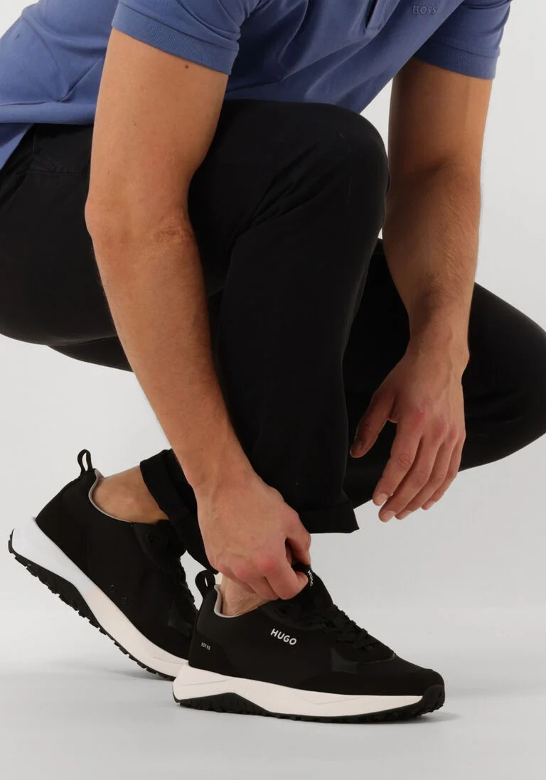 HUGO zwarte hugo lage sneakers kane runn