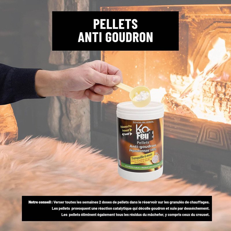Kofeu pellets anti goudron 100% 800g
