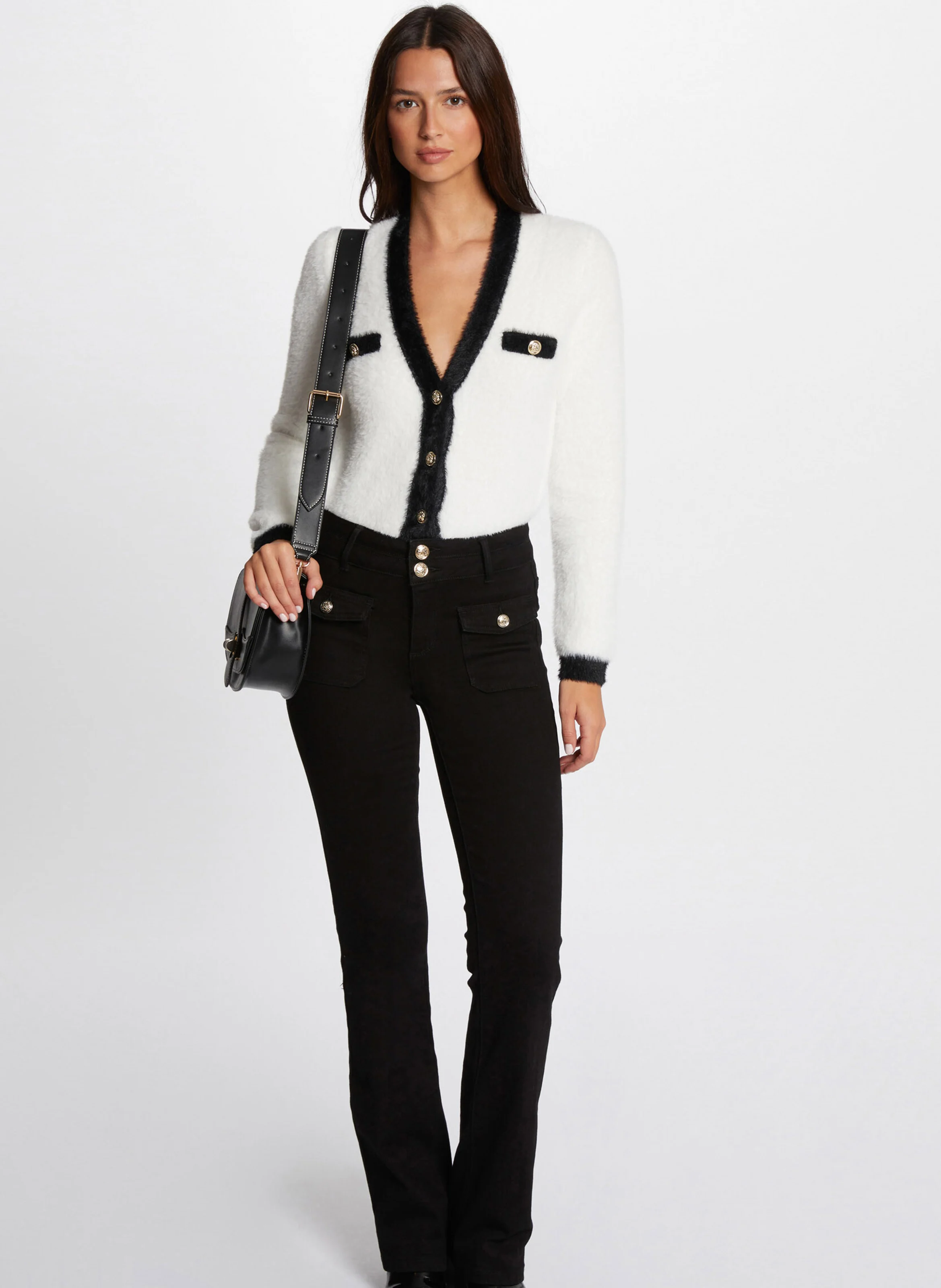 MOGUIN - Gilet col V | Noir