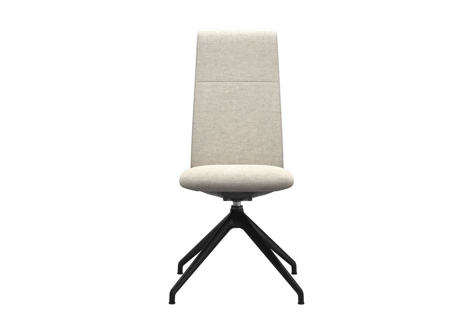 Chilli spisestol Tekstil Peony - Light Beige - Sort