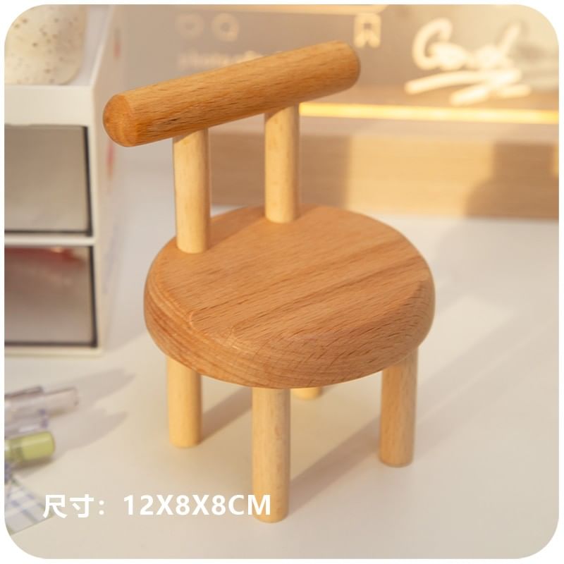 Momoi - Mini stoel bureau telefoonstandaard (verschillende ontwerpen) / set