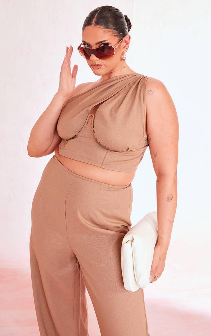 Top Corset Asymétrique Grande Taille