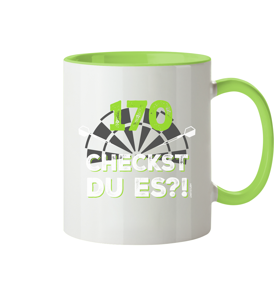 DartSturm - 170 Checkst du es - Tasse zweifarbig