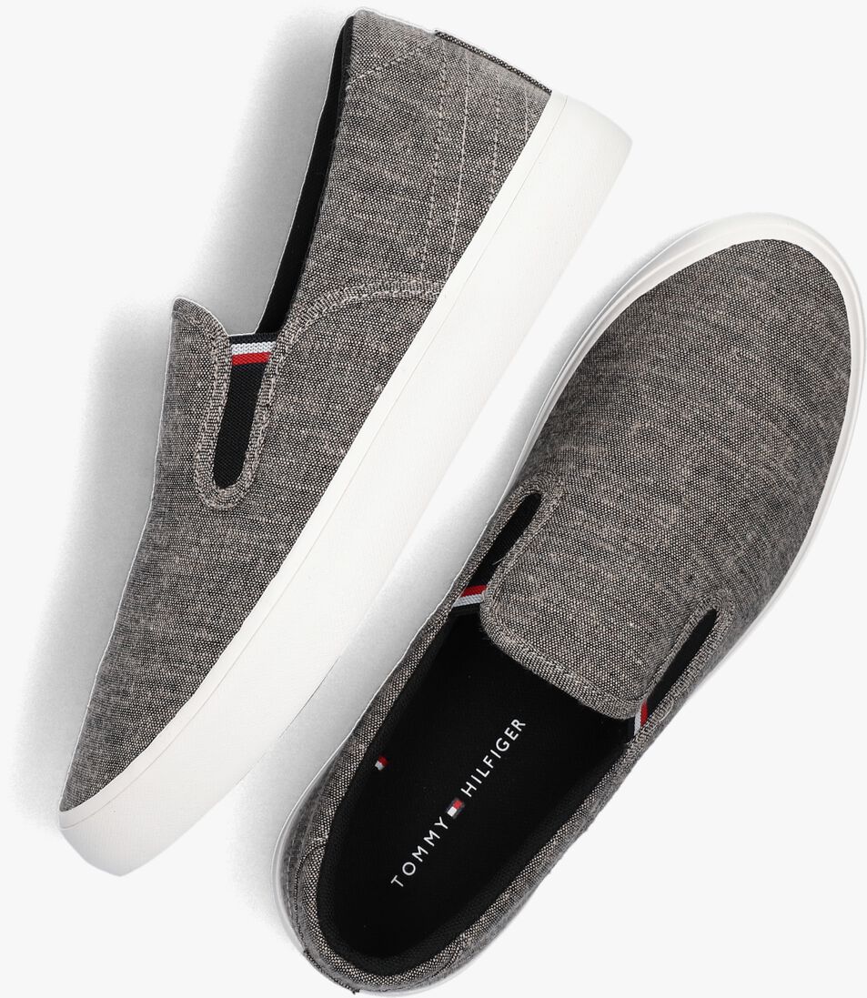 TOMMY HILFIGER zwarte tommy hilfiger loafers th hi vulc core low slip on