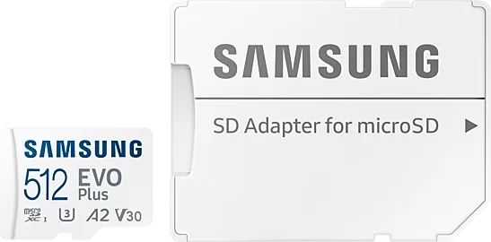 Samsung MicroSDXC EVO Plus 512 Go (2024) Cartes mémoires
