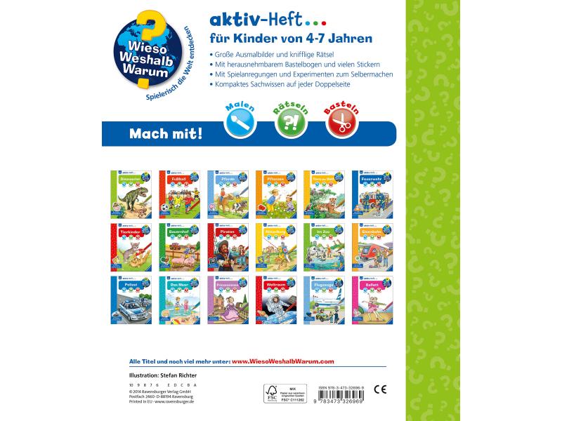 Ravensburger Kinder-Sachbuch WWW aktiv-Heft Dinosaurier Kompaktes Sachwissen für Dino-Fans