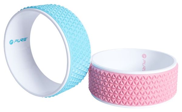 Pure2Improve Roue de yoga 34 cm Rose et blanc