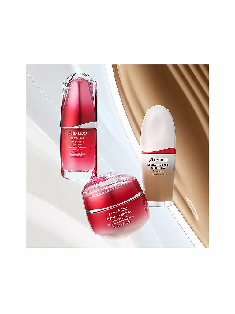 SHISEIDO REVITALESSENCE Skin Glow Foundation SPF30 PA+++ (350 Maple) braun