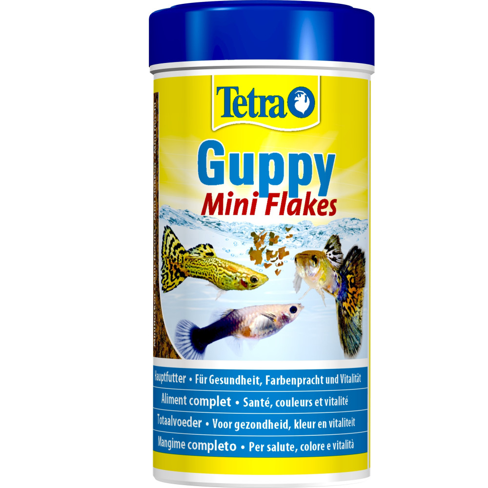 Guppy mini flocons 30g - 100 ml aliment pour les guppies, platys, mollys, p