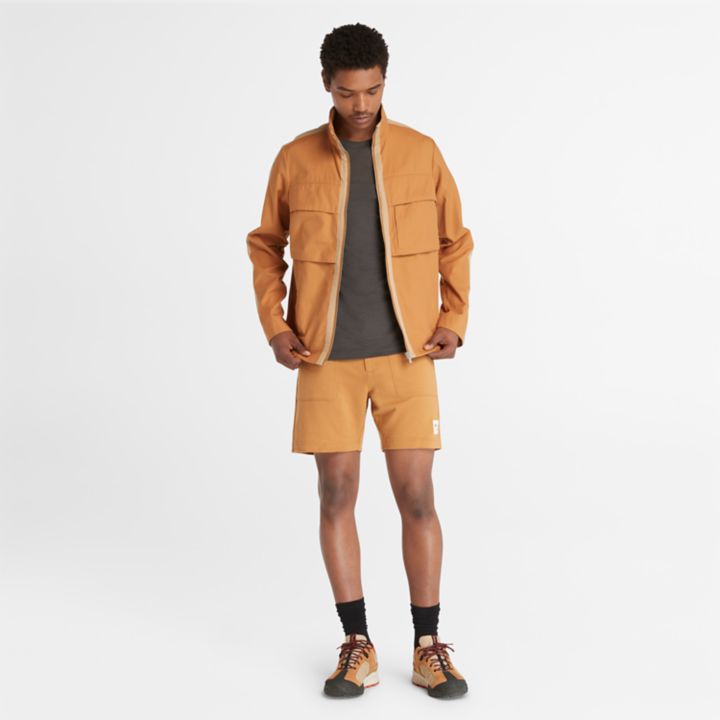 Camiseta Timberland x Icebreaker Merino ZoneKnit para homem na cor cinza escuro.