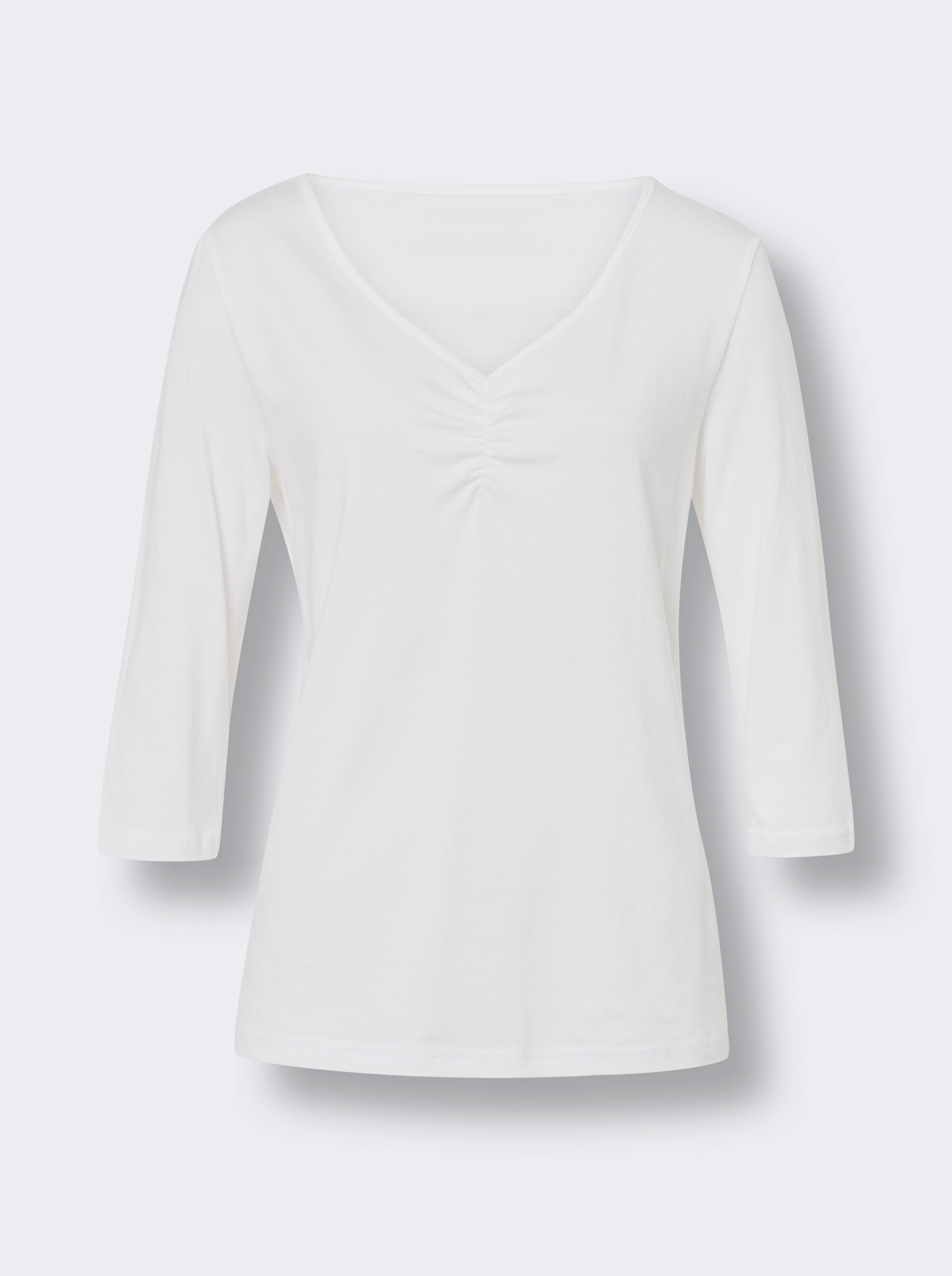 V-Shirt aus reiner Baumwolle