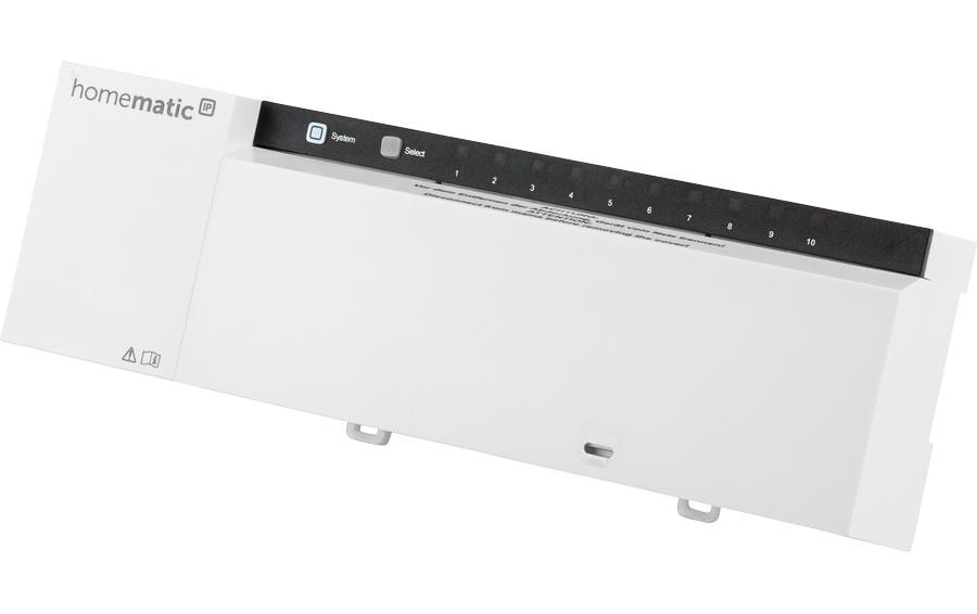 Smart Home Wired Fussbodenheizungsaktor 10-fach, 230 V<br>Steuerung der Fussbodenheizung im Homematic IP Wired System