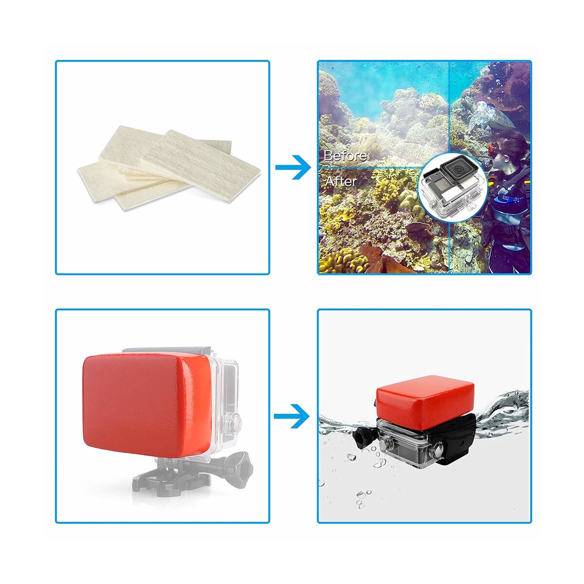 Tilbehørssett for GoPro Hero - 50 deler