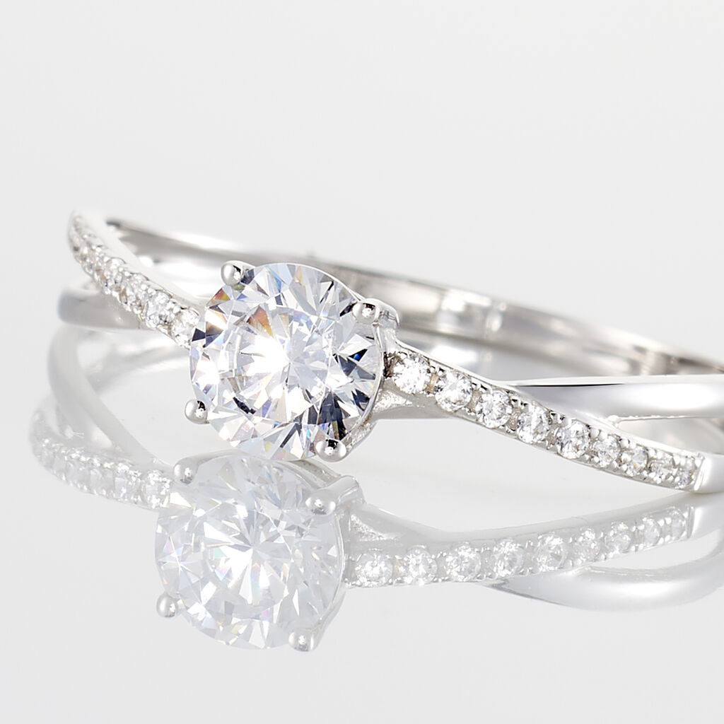 Bague Dana Or Blanc Oxyde De Zirconium