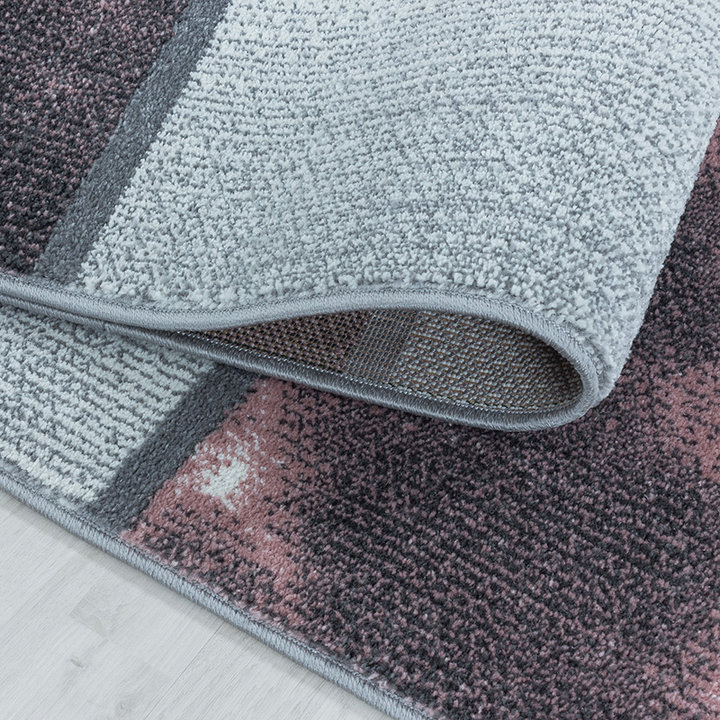 Modern vloerkleed - Optimism Box Roze/Grijs | Speels