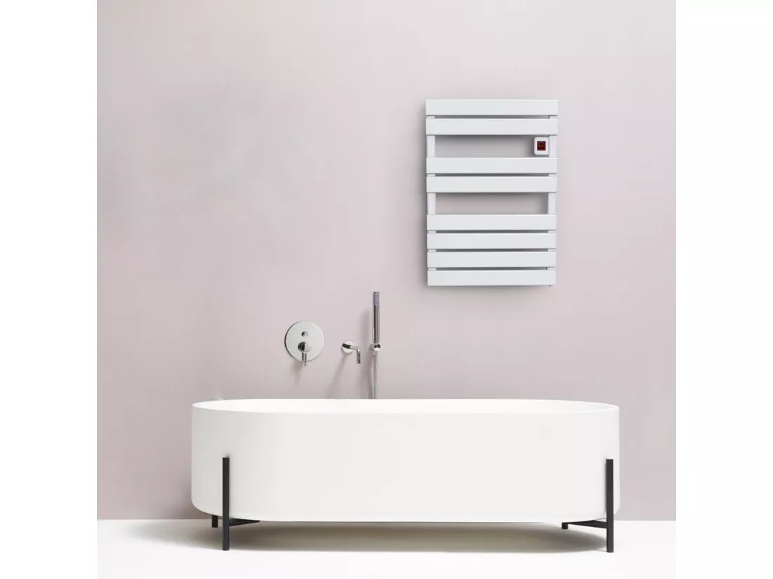 Sèche serviette électrique CAMERON Blanc Aluminium 500W