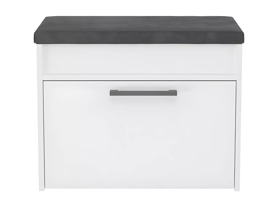 PARMI - Meuble à chaussures style scandinave entrée - 60x35x49 - Banc avec rangement