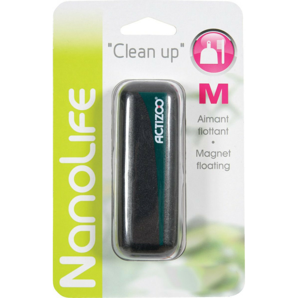 Aimant flottant nettoyage parois, m, pour aquarium
