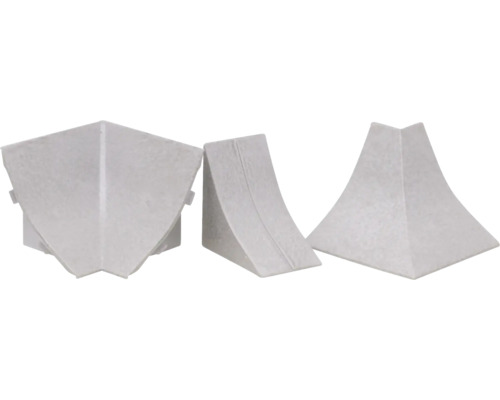 Accessoireset voor wandafwerkingslijst, oxidegrijs 44375, 4-delig