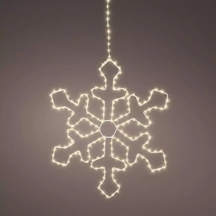 Flocon lumineux à suspendre 220 LED (D37 cm) Everest Blanc chaud