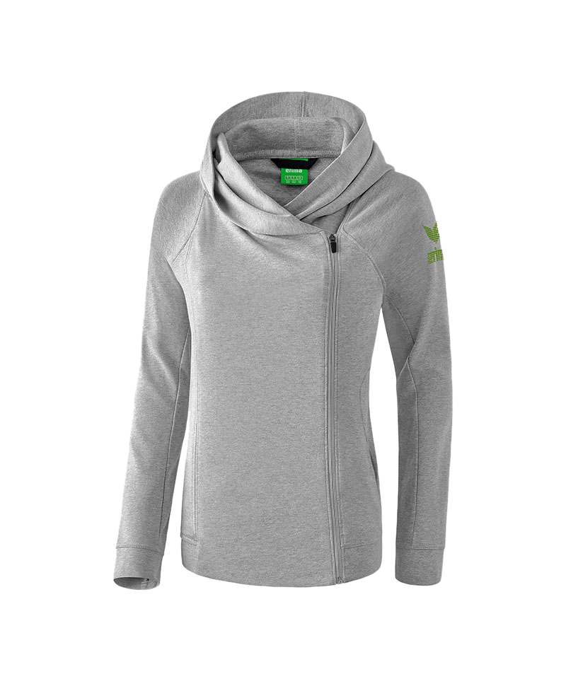 Erima Essential Kapuzensweatjacke Damen Grau