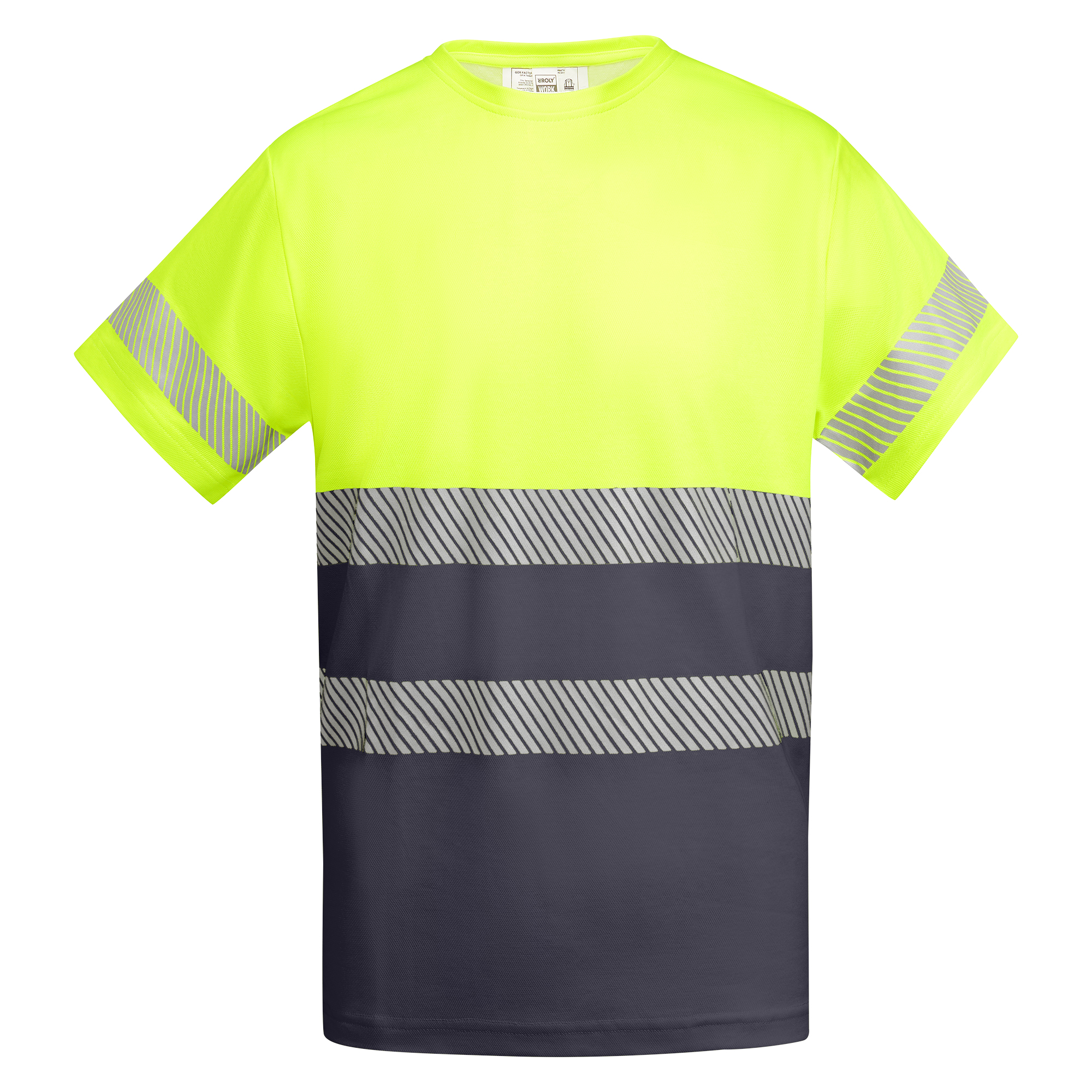 Roly HV9317 - TAURI T-shirt technique haute visibilité à manches courtes
