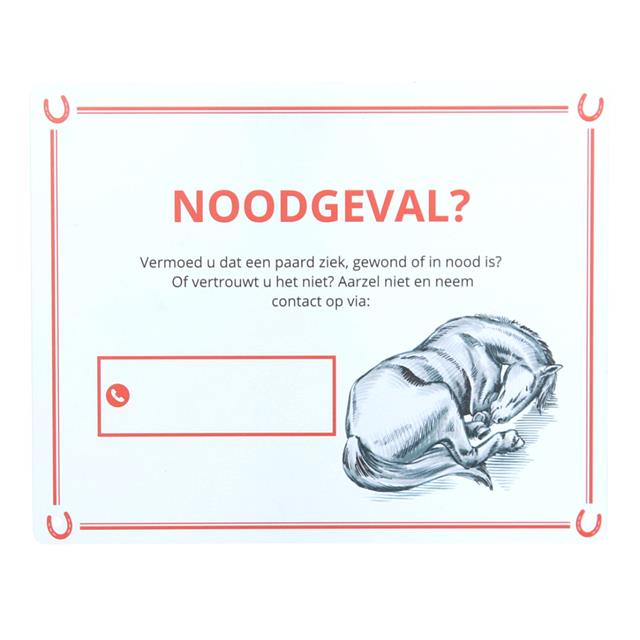 Weidebord Noodgeval