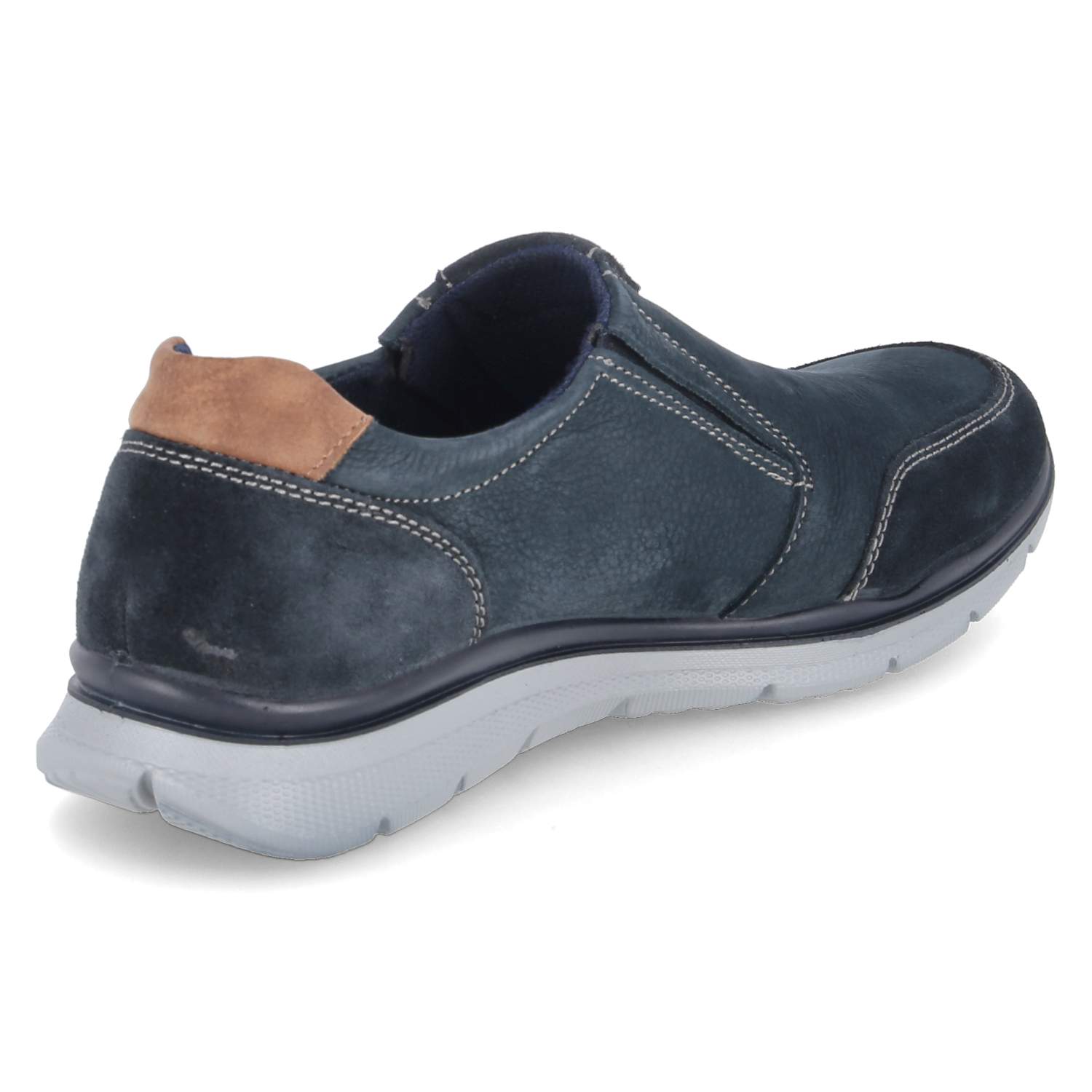 Beliano Slipper - blue/cognac