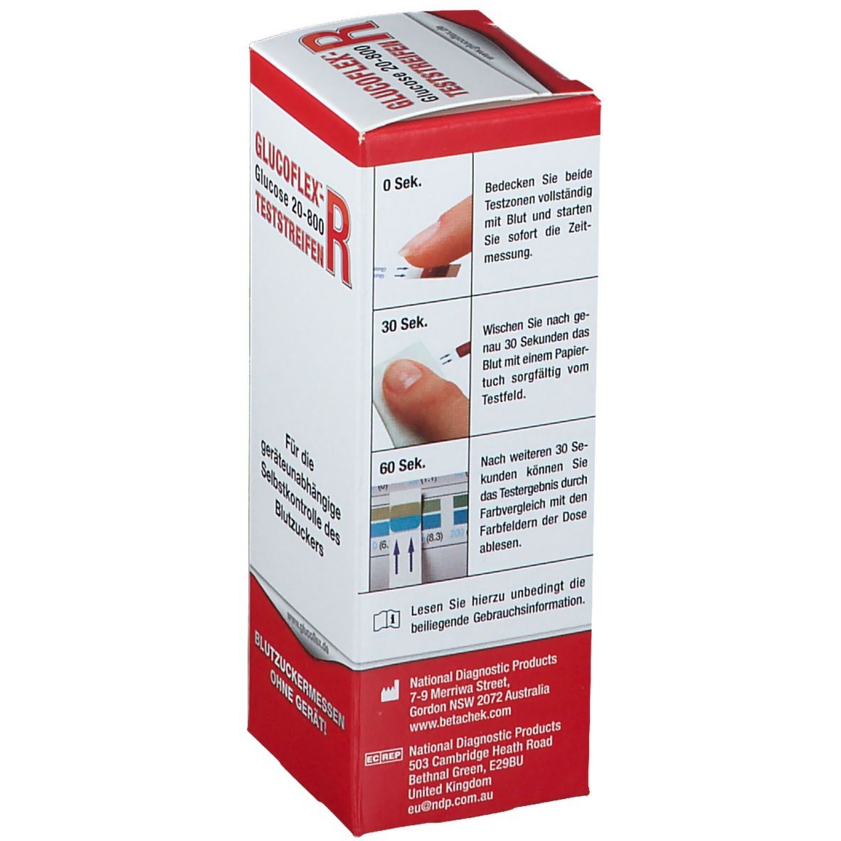 GLUCOFLEX™ -R Blutzuckerteststreifen