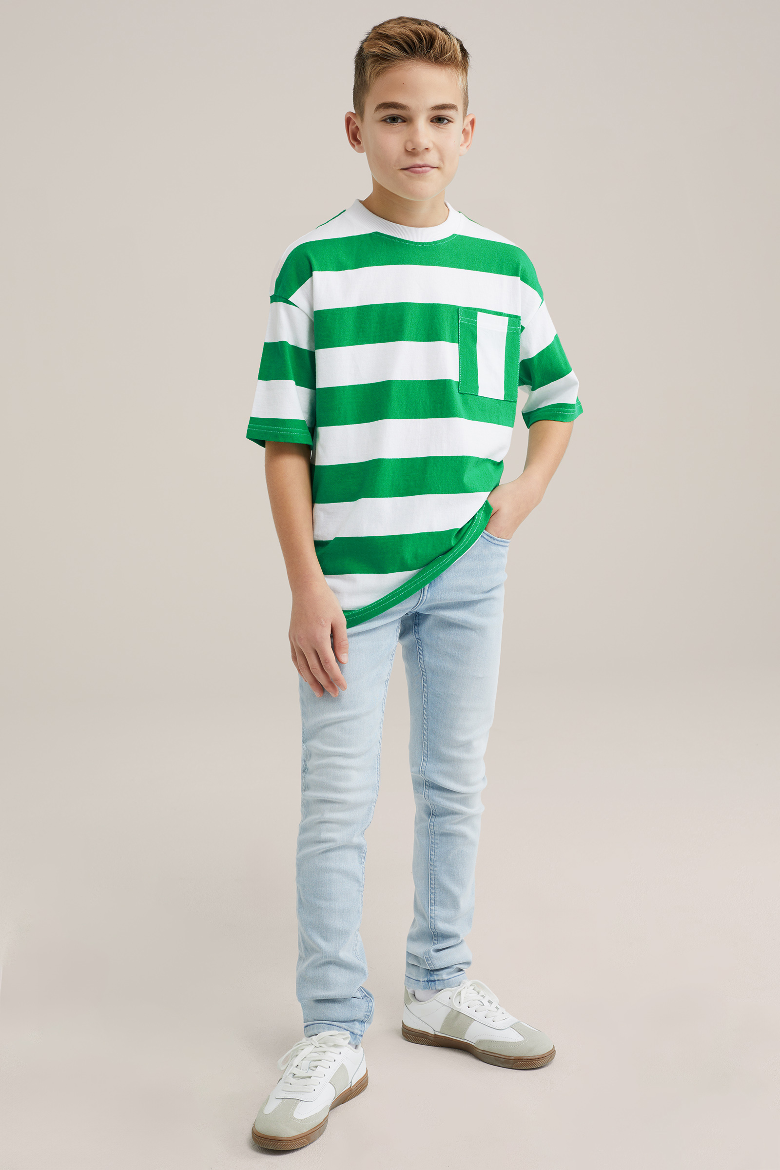 Jongens T-shirt met dessin Blue Ridge Felgroen