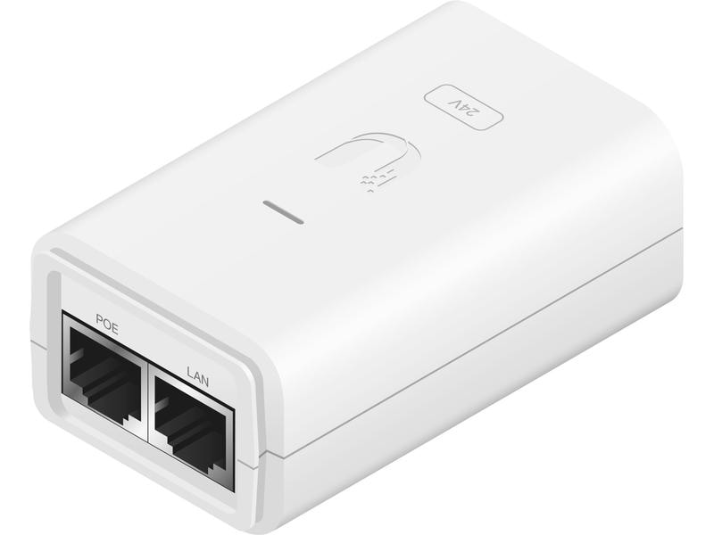 Ubiquiti PoE Injector POE-24-7W-G-WH PoE Injector, 24VDC, 7W, weiss