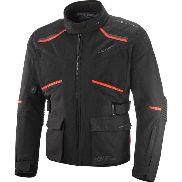Ixon - Veste Midgard Air C Noir / Rouge fluo
