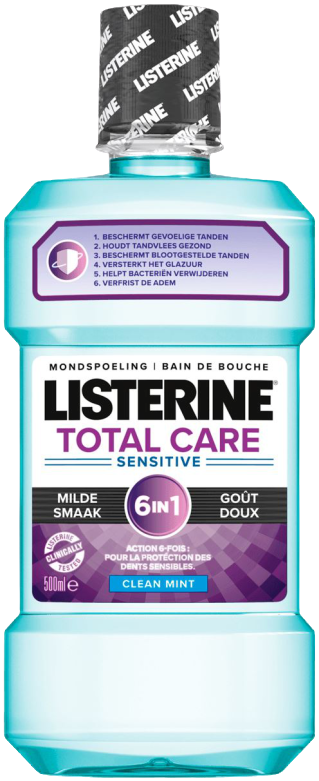 Listerine Mondspoeling Total Care Sensitive Clean Mint 500ml