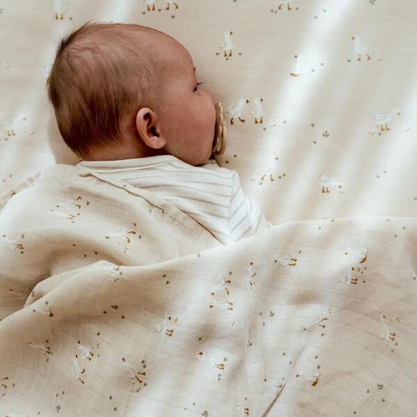 Wiegdeken - Beige - Little Goose - Moon & Stars kopen? | Little Dutch