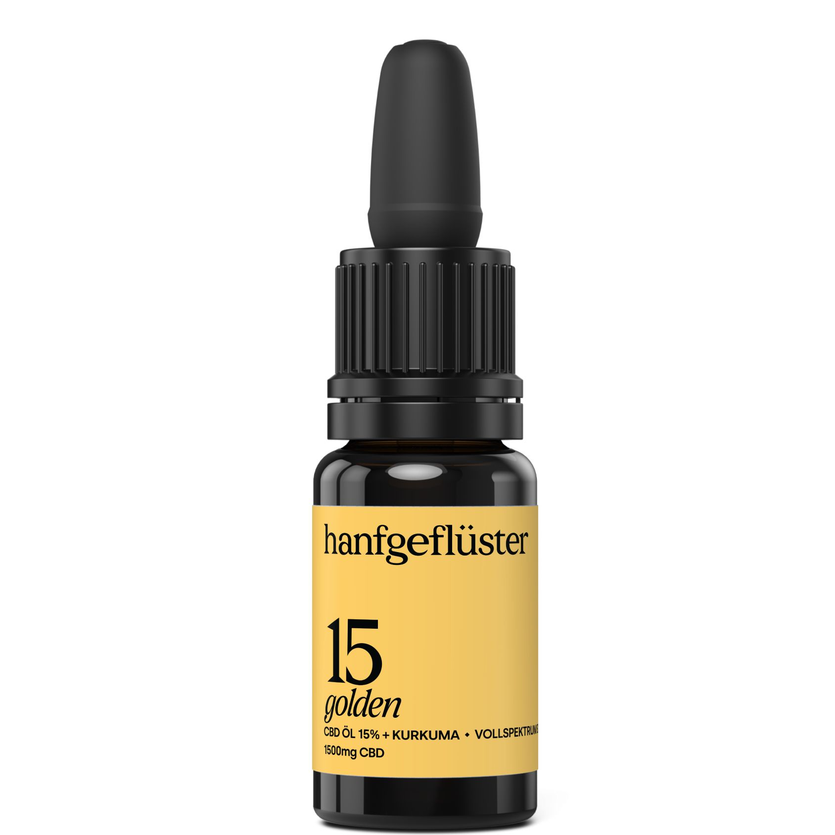 HANFGEFLÜSTER Goldenes CBD Öl 15%