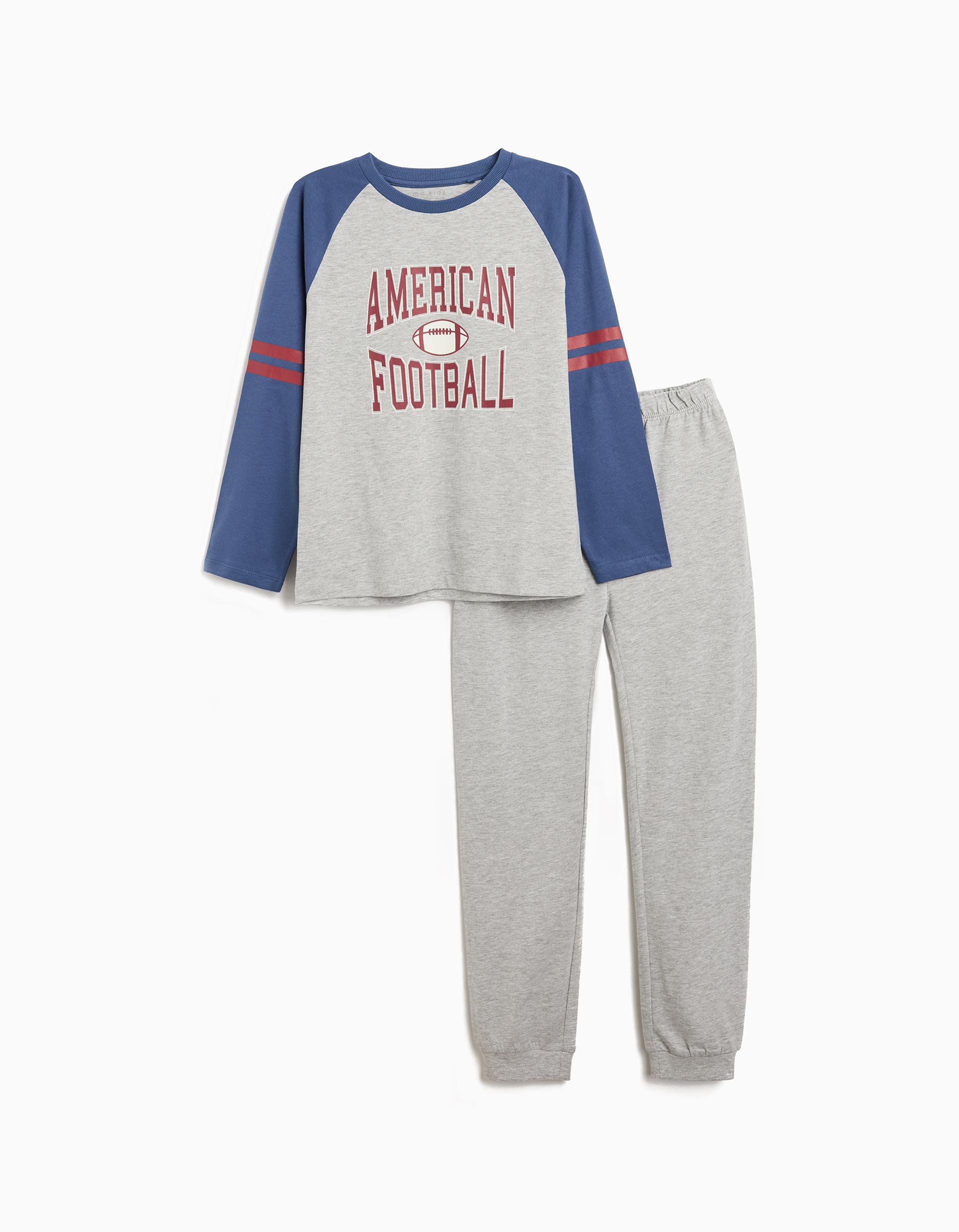 Pijama Jersey, Menino, Cinzento Claro
