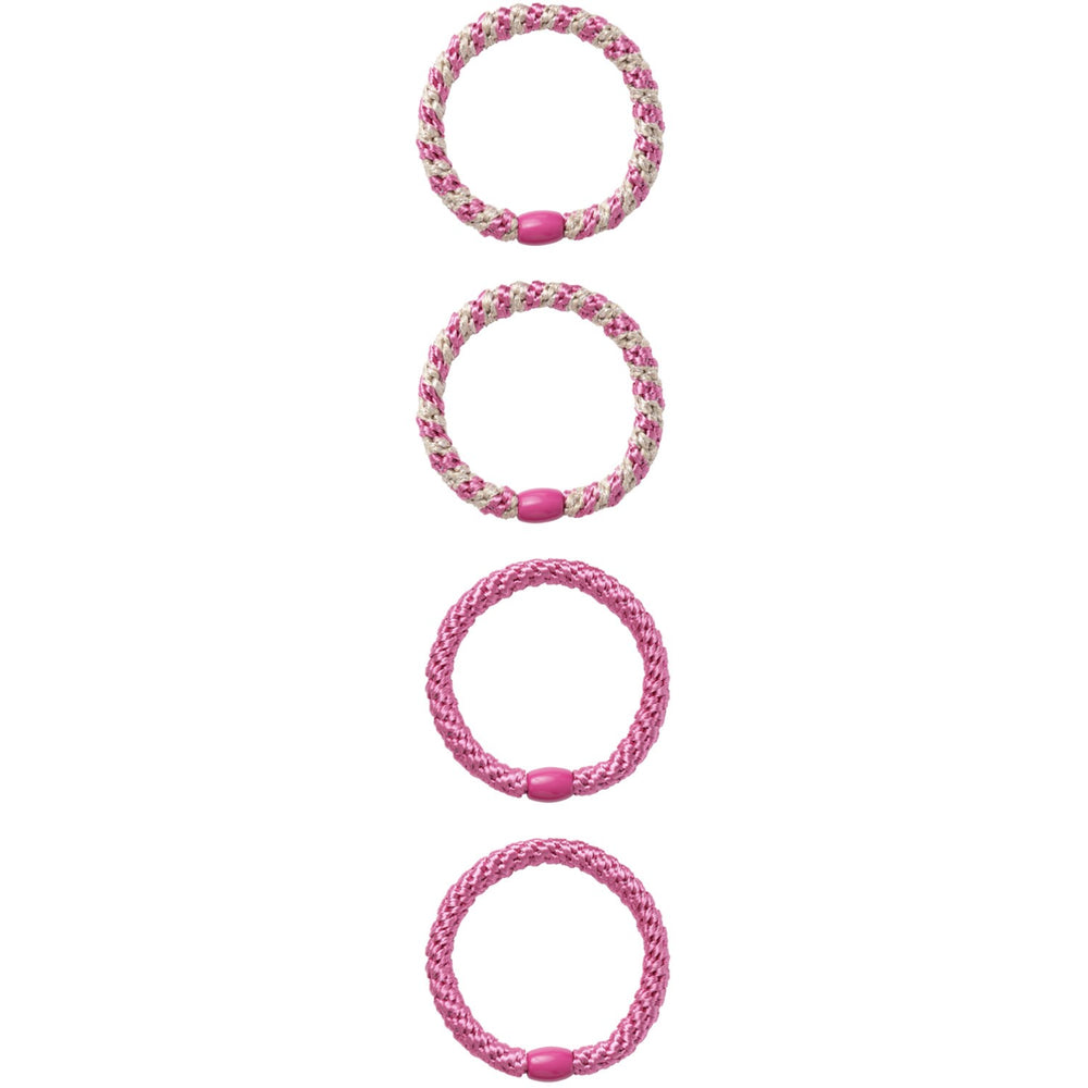 Køb Name It Phlox Pink Med Glitter Arise 4-Pak Hårelastikker