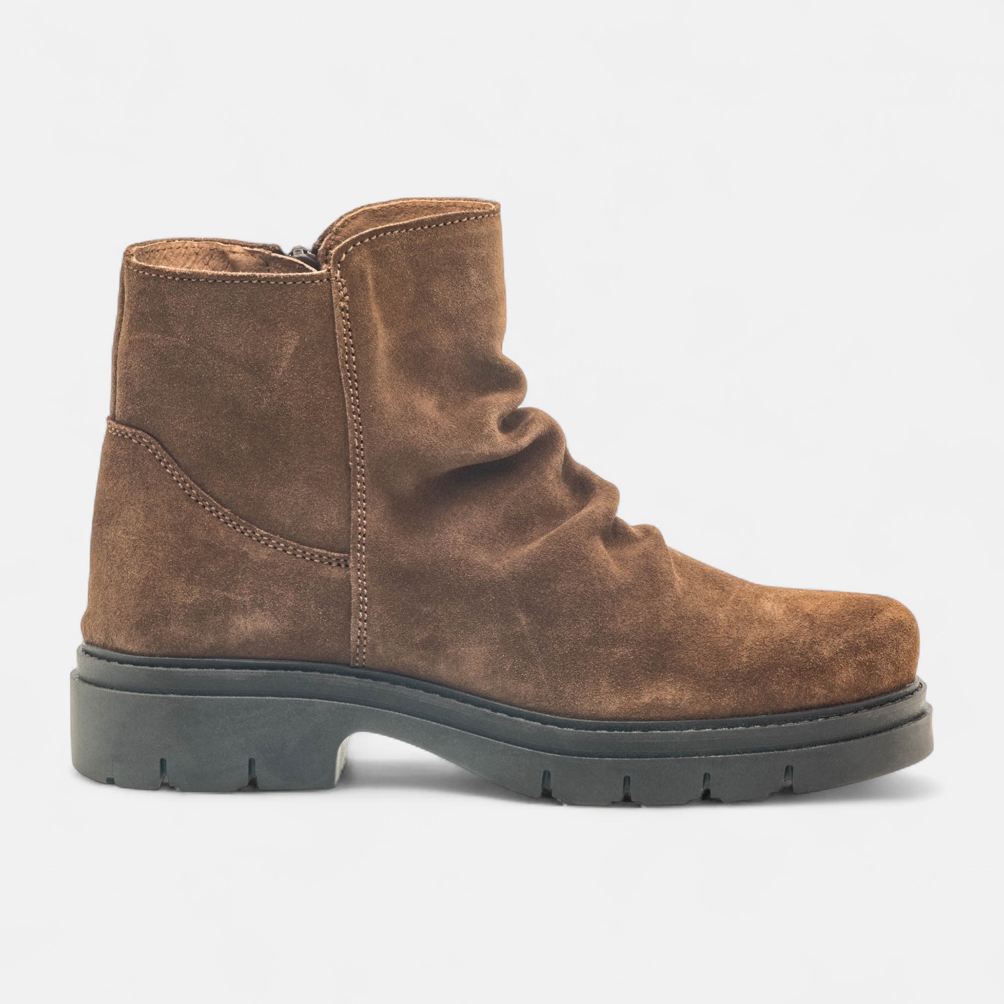 Boots Femme en cuir taupe