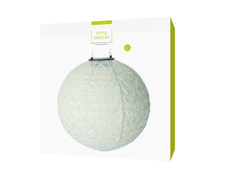 STT Lampion Solar, Rund, Ø 30 cm, Hellblau Solar Lantern