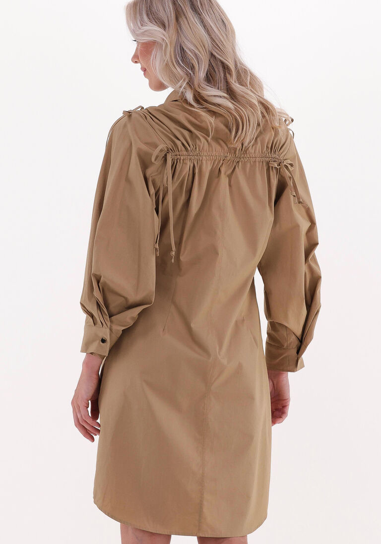 SECOND FEMALE camel second female mini jurk ficus dress