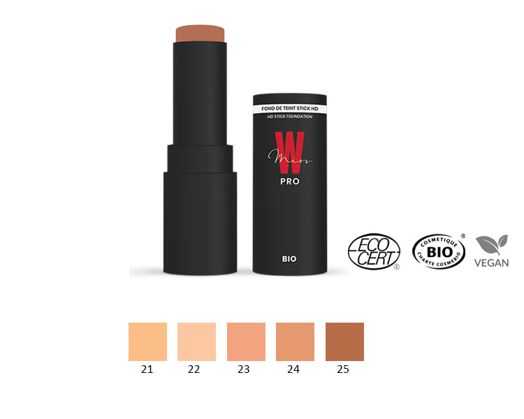 Miss W Pro - Fond de Teint Stick HD BIO, 9g