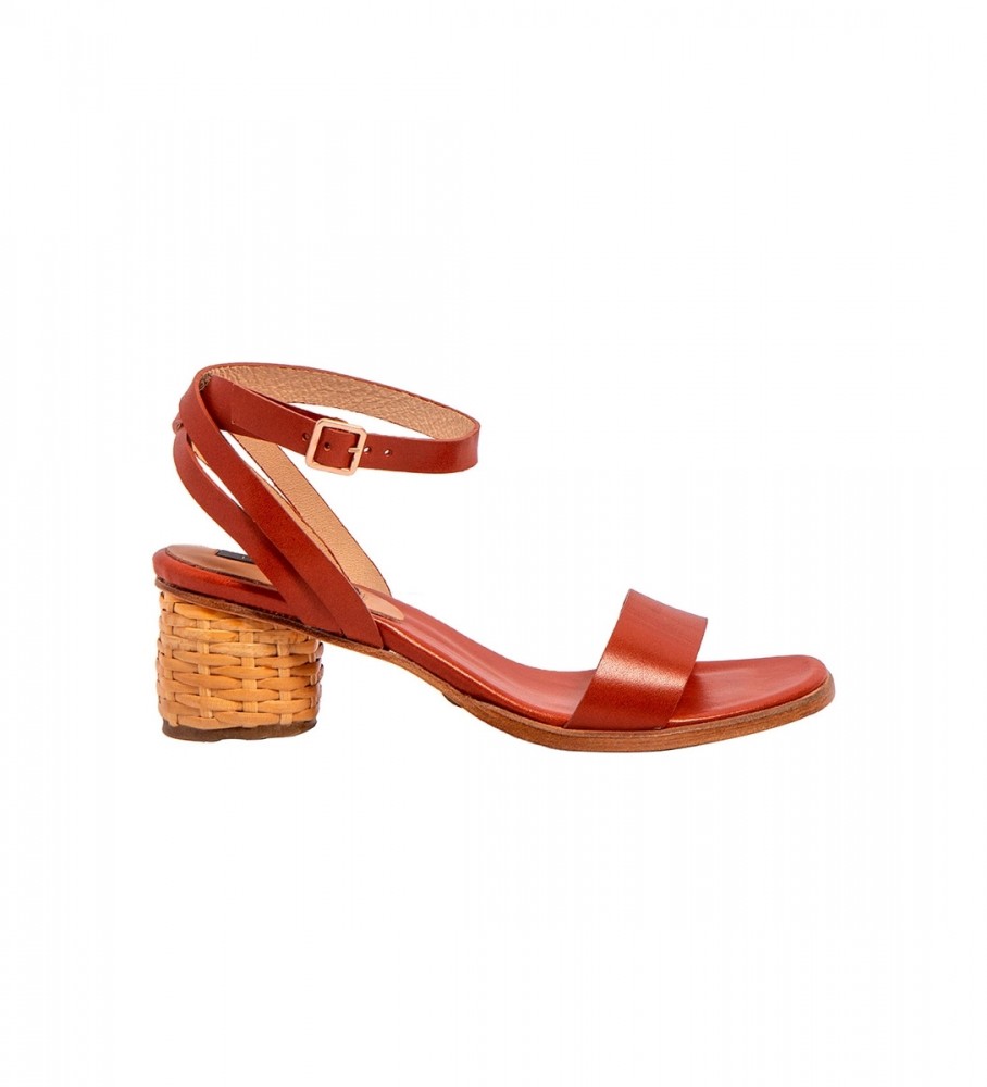 Sandálias Neosens S3302 Malvasia vermelhas - Altura do salto: 6,5 cm -