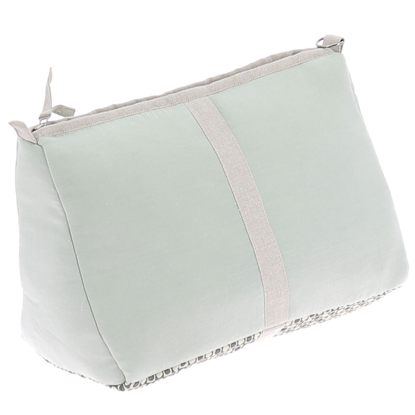 En Fil d'Indienne Trousse de toilette Soie verte - 18x26x12 cm