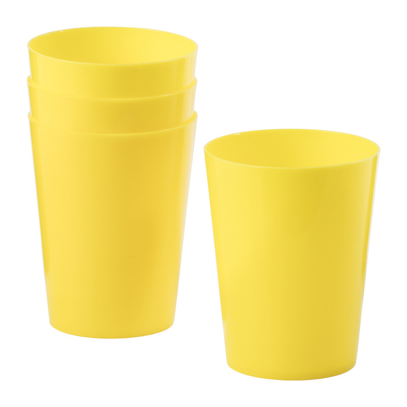 Sapkan met 4 bekers - geel - 3.8 liter
