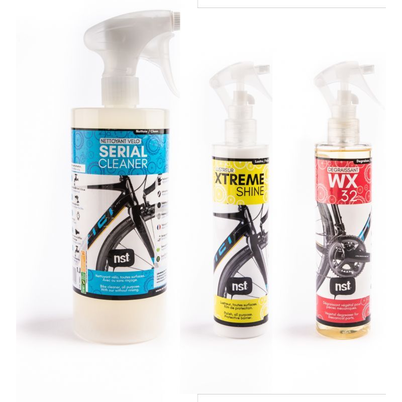 Serial Cleaner + WX32 + Xtreme Shine - Kit nettoyage vélo