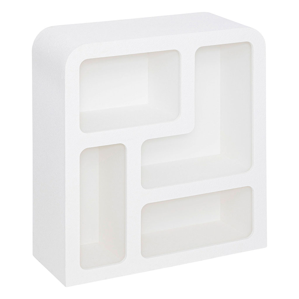 Meuble étagère 4 niches SOLEYA 75x30x85cm