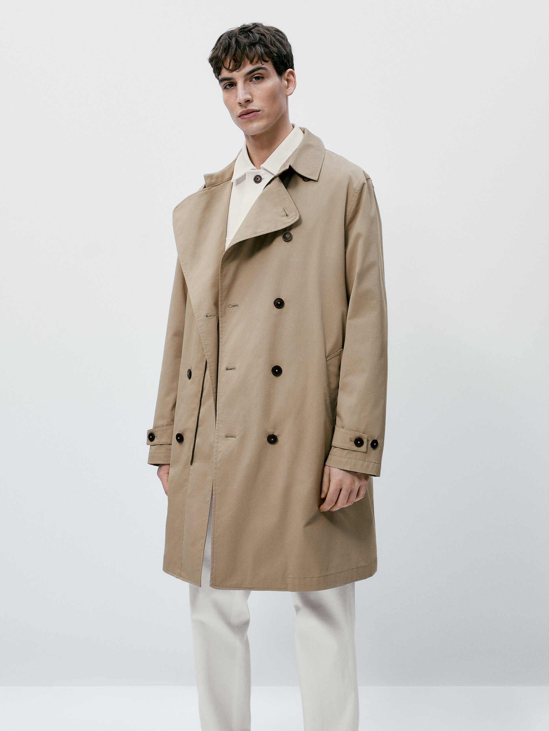 Jaqueta Cross Trench - Bege